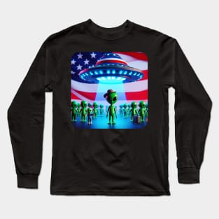 Little Green Men - Alien #5 Long Sleeve T-Shirt